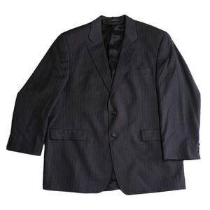 Lauren Ralph Lauren Gray Pinstriped Suit Jacket Sz 46R